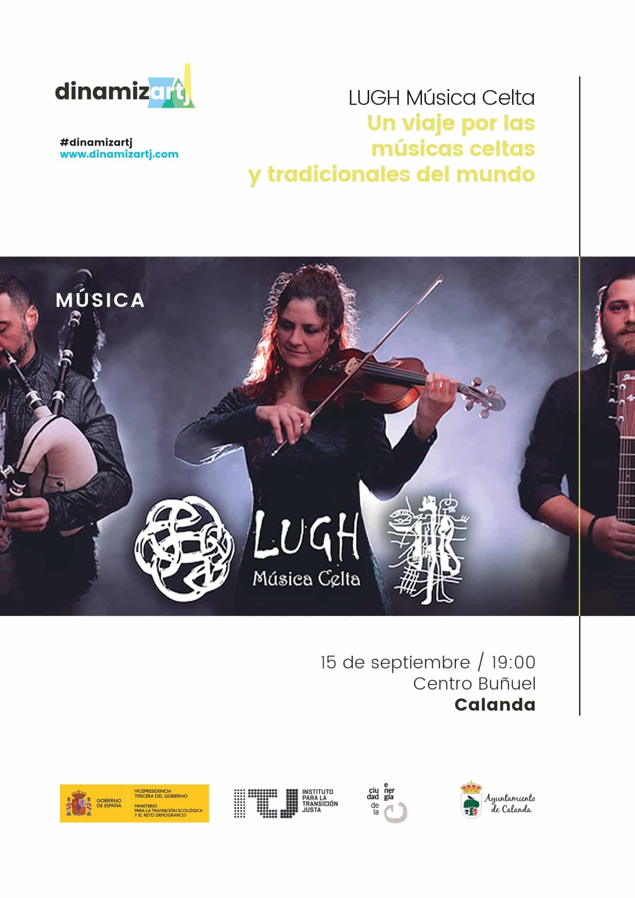 Cartel musica LUGH musica celta Calanda page