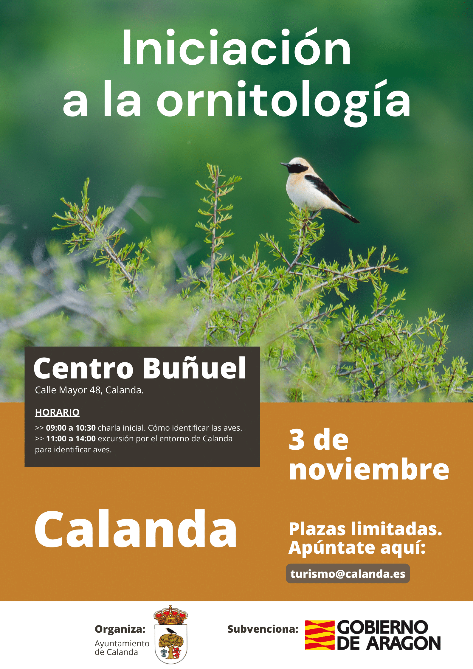 Cartel ruta ornitológica