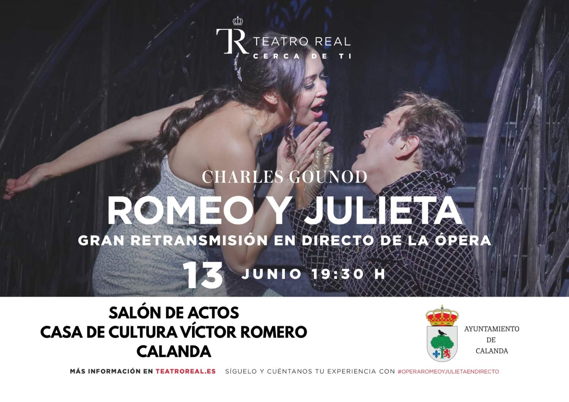 CARTEL ROMEO Y JULIETA CALANDA